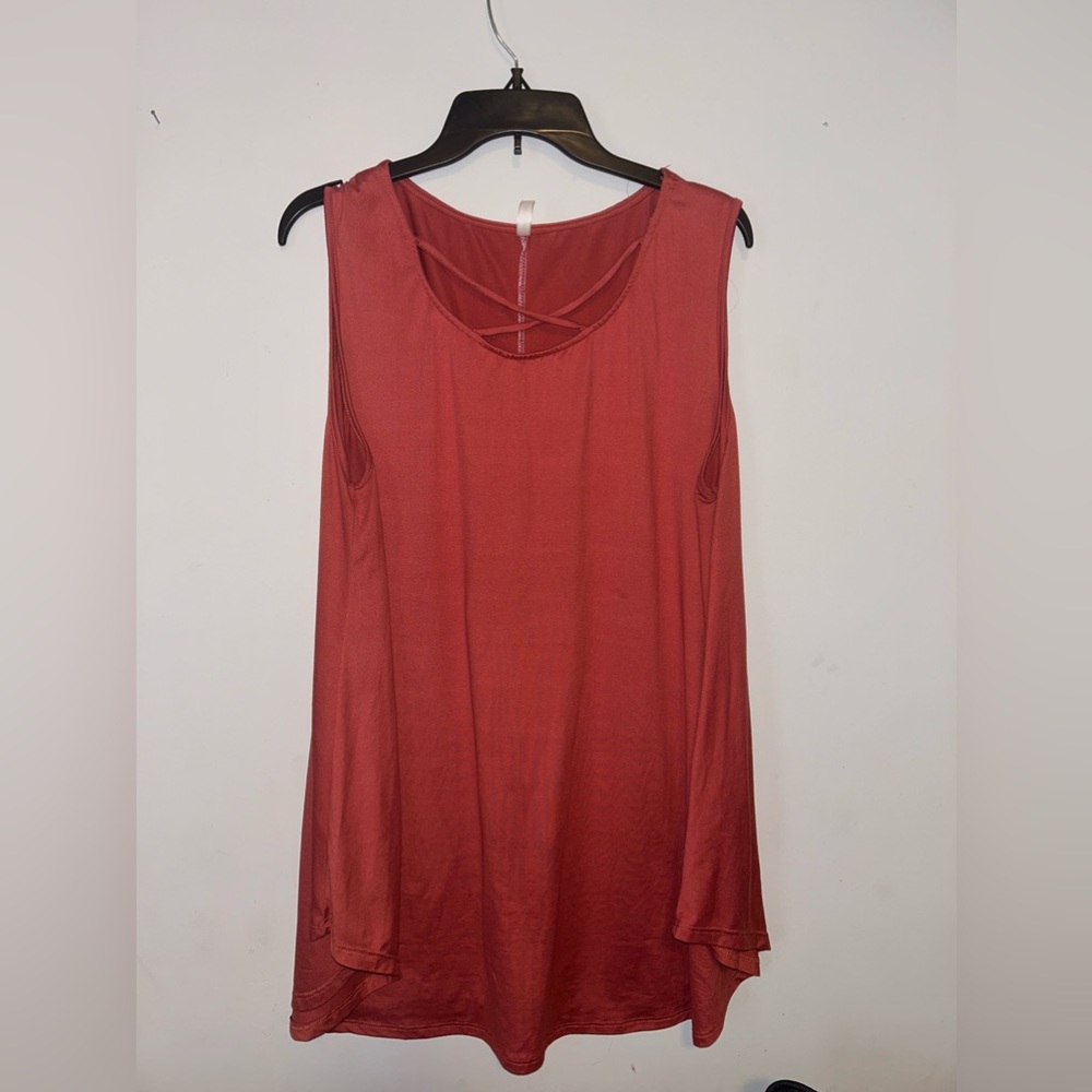 Emetla Dress Tunic Top Size 3X EUC Criss Cross